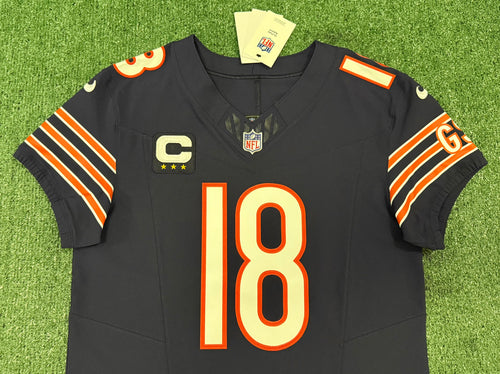 Caleb Williams Chicago Bears Jersey #18 Nike Vapor FUSE Elite Navy Size 40 (Medium) NFL