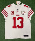 Brock Purdy San Francisco 49ers Jersey #13 Nike Vapor FUSE Elite White Size 44 (Large) NFL
