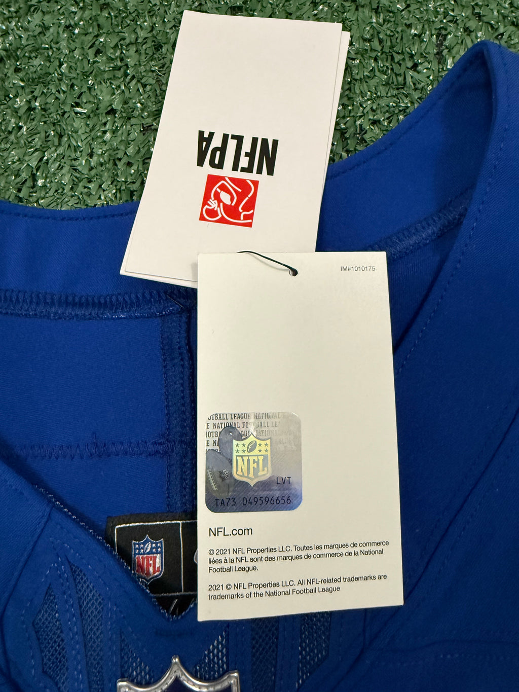Jonathan Taylor Indianapolis Colts Jersey #28 Nike Vapor Fuse Elite Blue Size 44 (L) NFL