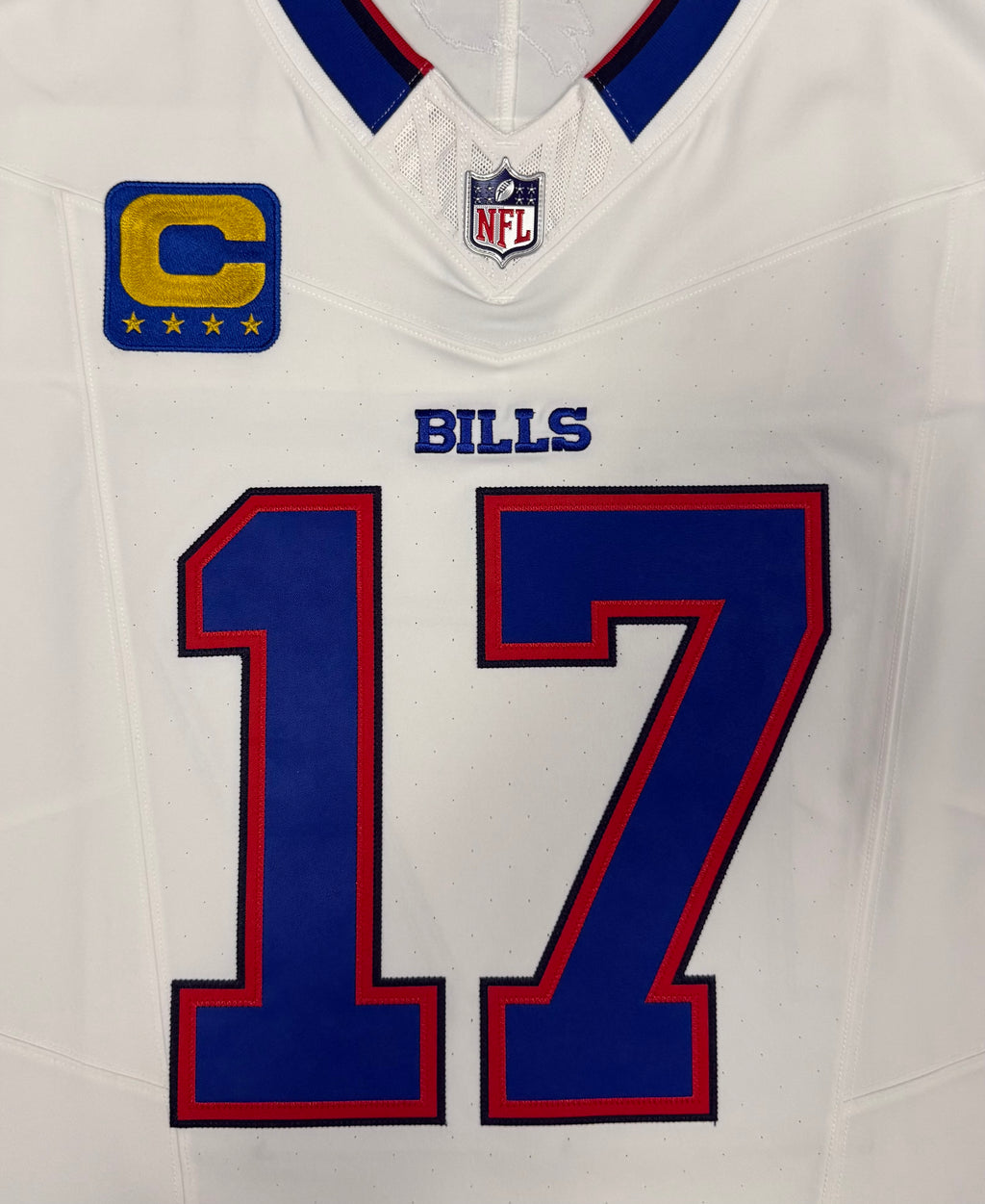 Josh Allen Buffalo Bills Jersey #17 Nike Vapor Fuse Elite White Size 48 (XL) NFL