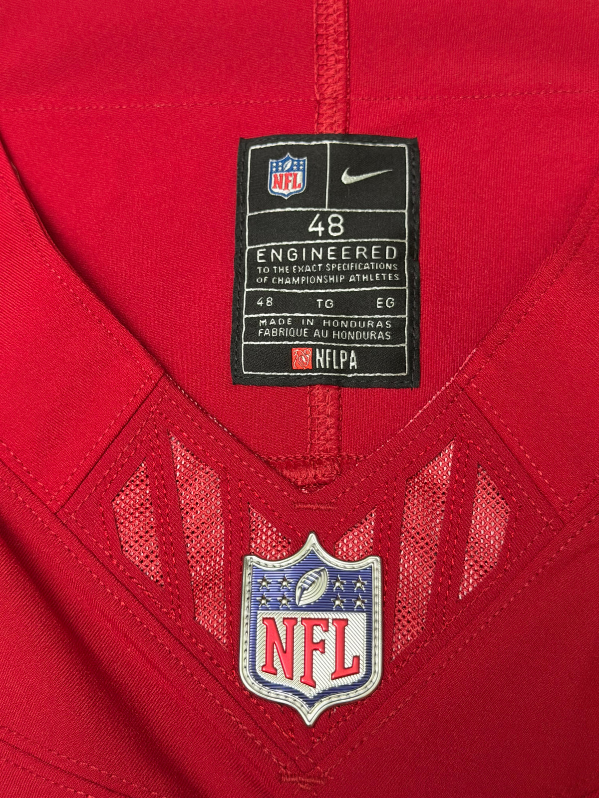 Fred Warner San Francisco 49ers Jersey #54 Nike Vapor FUSE Elite Red Size 48 (XL) NFL