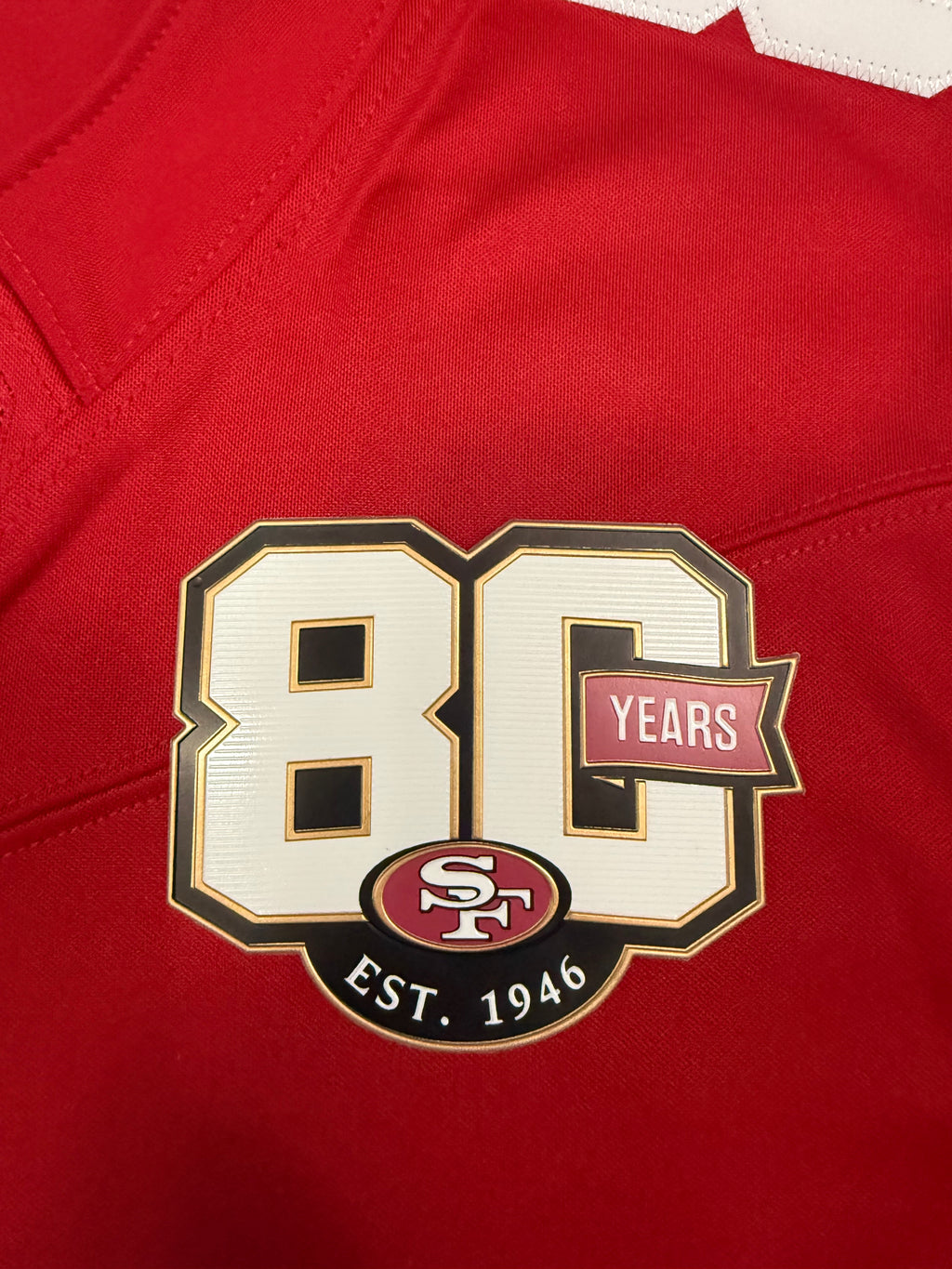 George Kittle San Francisco 49ers Jersey #85 Nike Vapor Fuse Limited Stitched Red Size (Medium) NFL