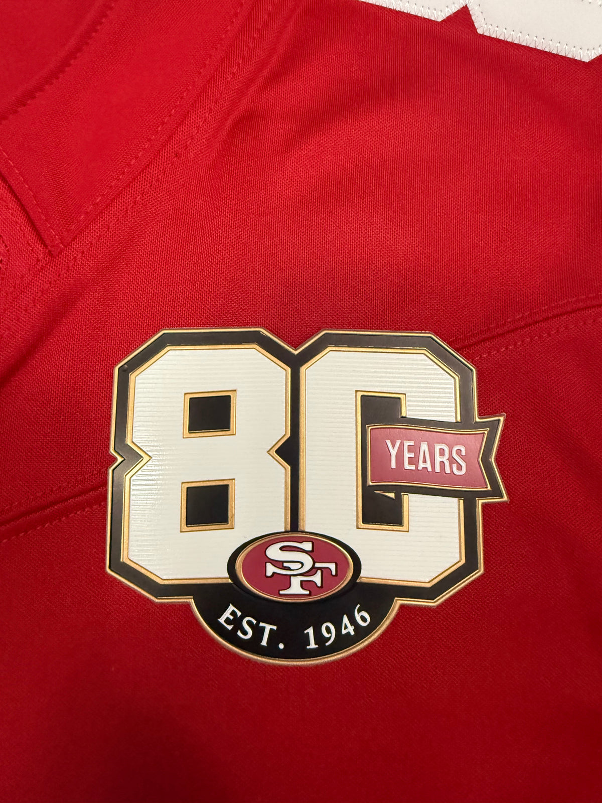 George Kittle San Francisco 49ers Jersey #85 Nike Vapor Fuse Limited Stitched Red Size (Medium) NFL