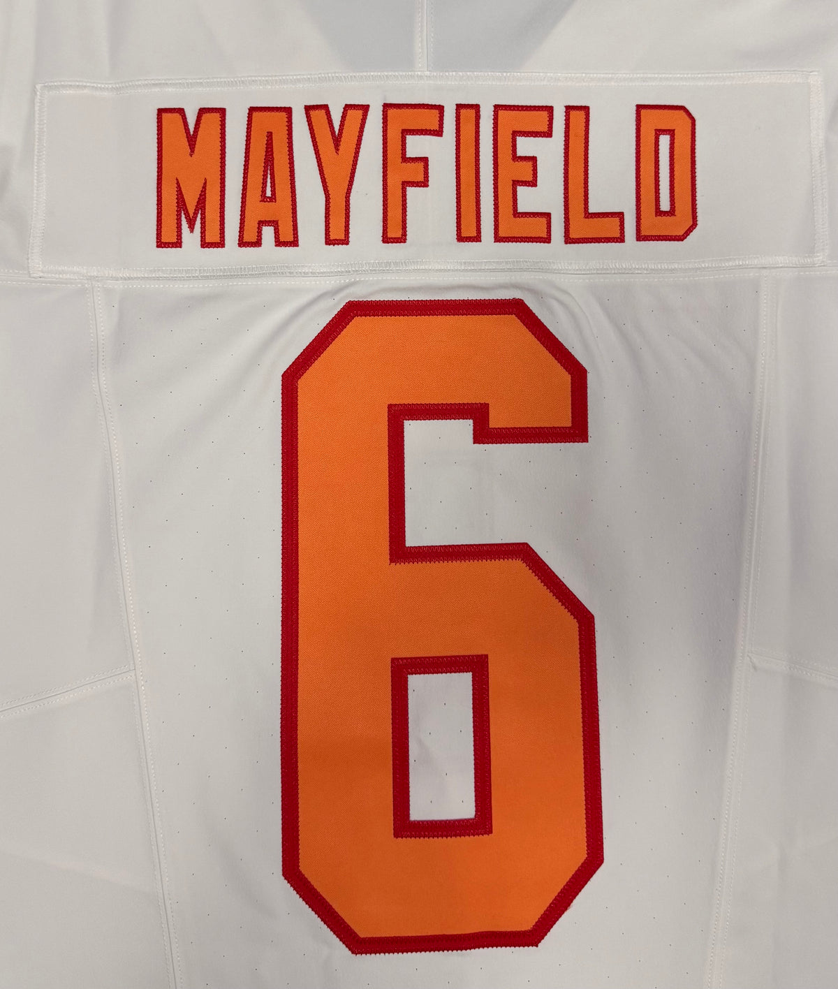 Baker Mayfield Tampa Bay Buccaneers Jersey #6 Nike Vapor FUSE Elite White Creamsicle size 44 (Large) NFL