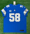 Penei Sewell Detroit Lions Jersey #58 Nike Vapor FUSE Elite Blue 48 (XL) NFL
