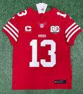 Brock Purdy San Francisco 49ers Jersey #13 Nike Vapor FUSE Elite Red Size 40 (Medium) NFL
