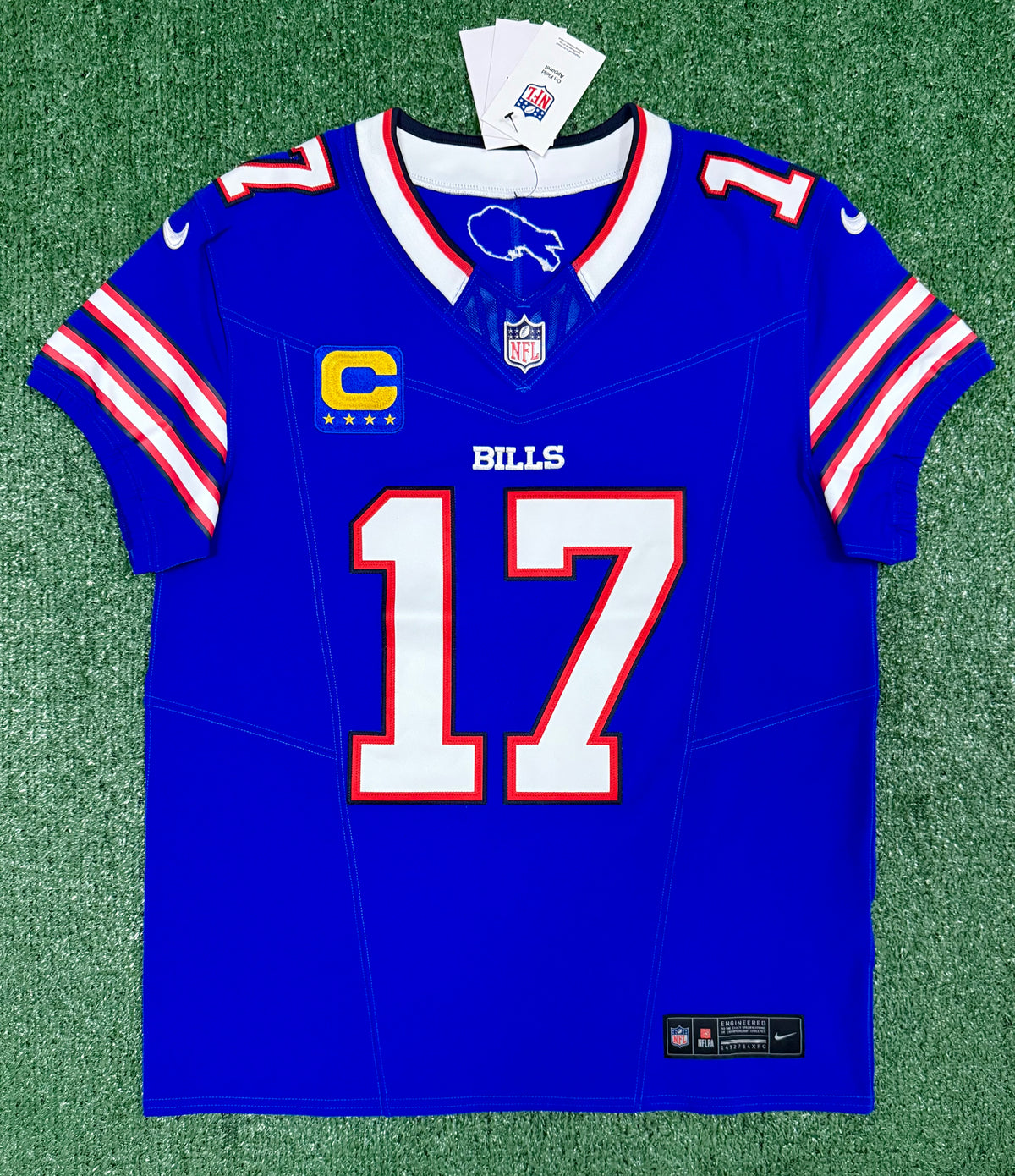 Josh Allen Buffalo Bills Jersey #17 Nike Vapor Fuse Elite Blue Size 40 (M) NFL