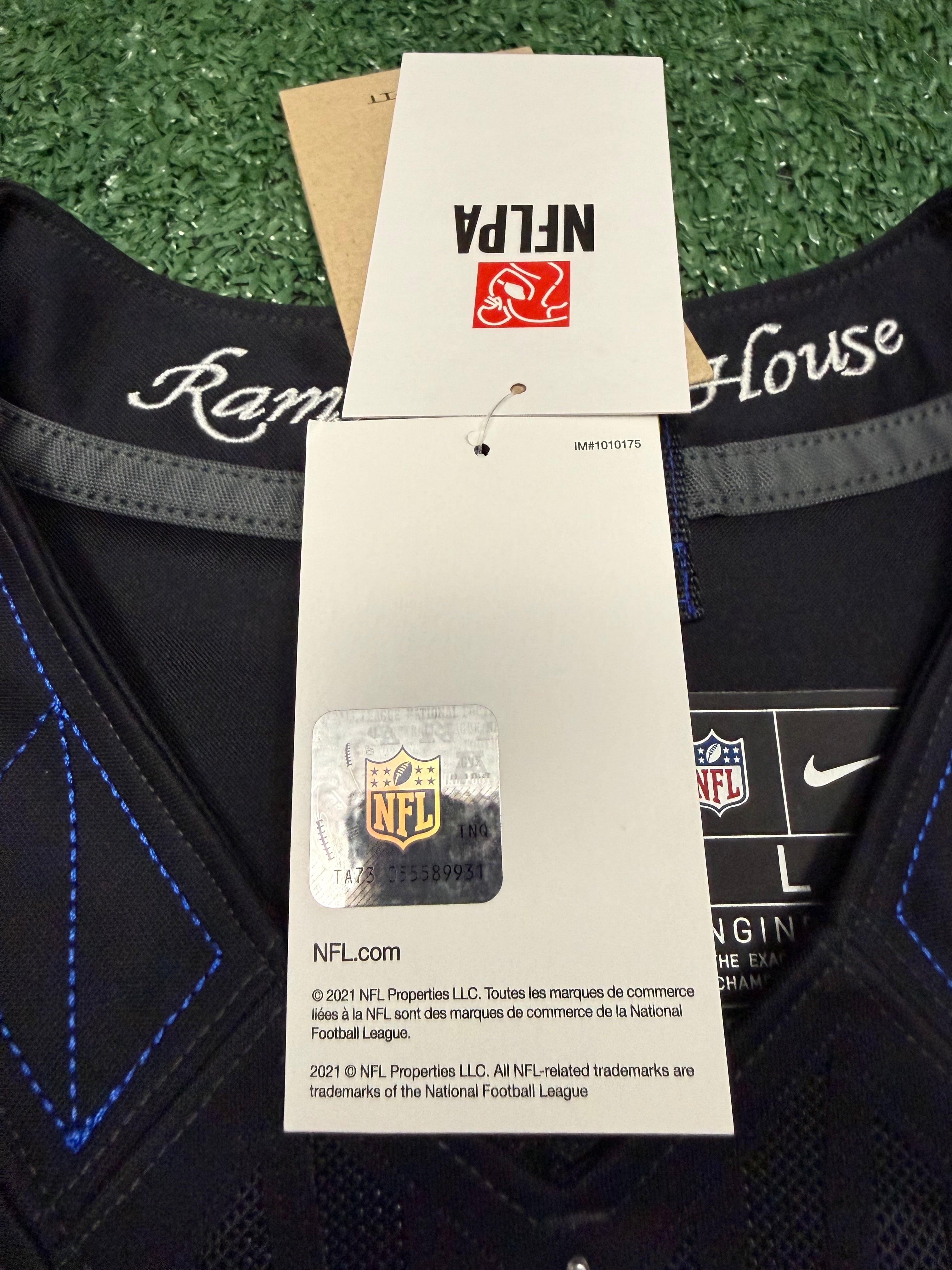 Puka Nacua Los Angeles Rams Jersey #12 Nike FUSE Rivalry Black Size (Large) NFL