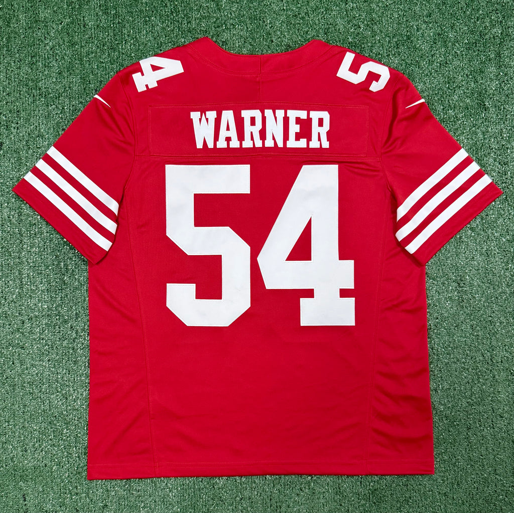 Fred Warner San Francisco 49ers Jersey #54 Nike Vapor Fuse Limited Stitched Red Size (Large) NFL