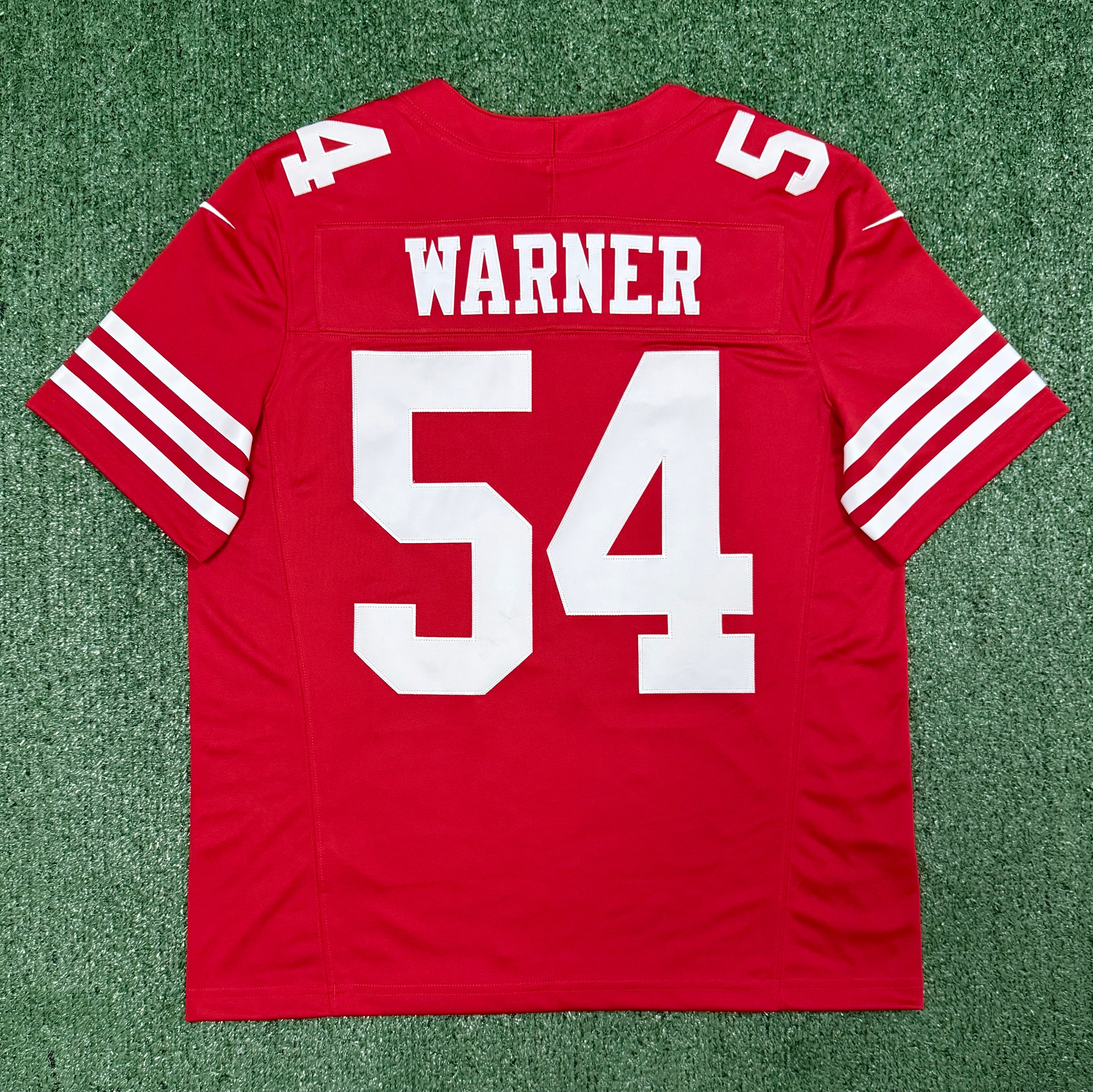 Fred Warner San Francisco 49ers Jersey #54 Nike Vapor Fuse Limited Stitched Red Size (Large) NFL