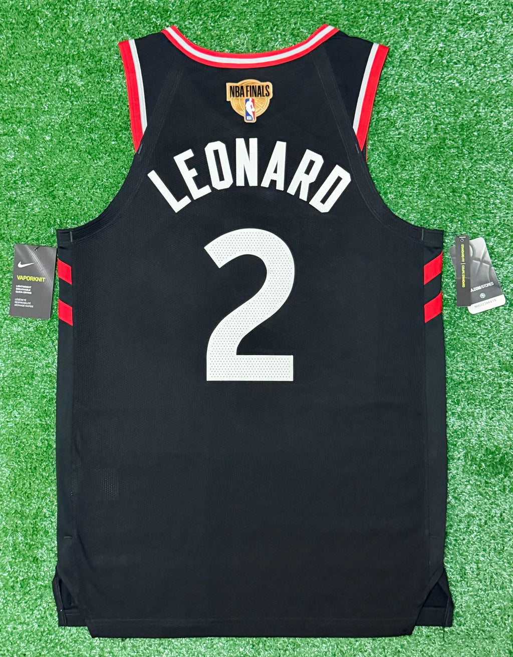Kawhi Leonard Toronto Raptors Jersey #2 Nike Vaporknit Authentic Black Size 44 (M) NBA
