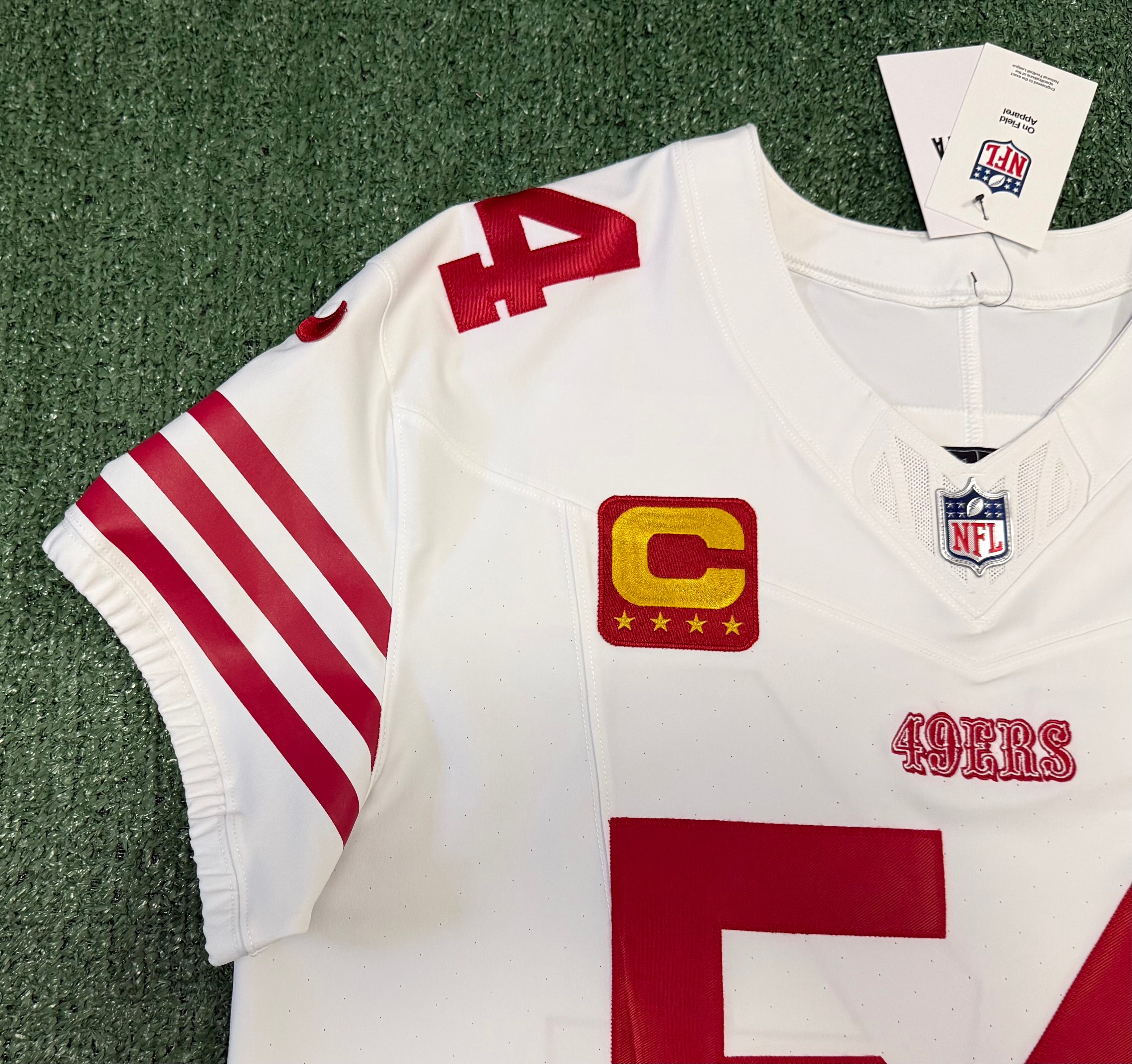 Fred Warner San Francisco 49ers
Jersey #54 Nike Vapor FUSE Elite White Size 48 (XL) NFL