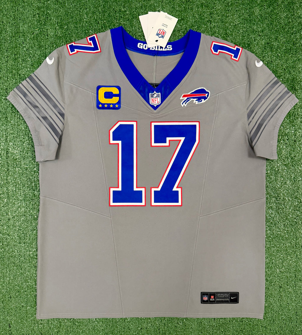 Josh Allen Buffalo Bills Jersey #17 Nike Vapor Fuse Elite Gray Size 48 (XL) NFL