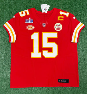Patrick Mahomes Kansas City Chiefs Jersey #15 Nike Vapor FUSE Elite Red Size 52 (XXL) NFL