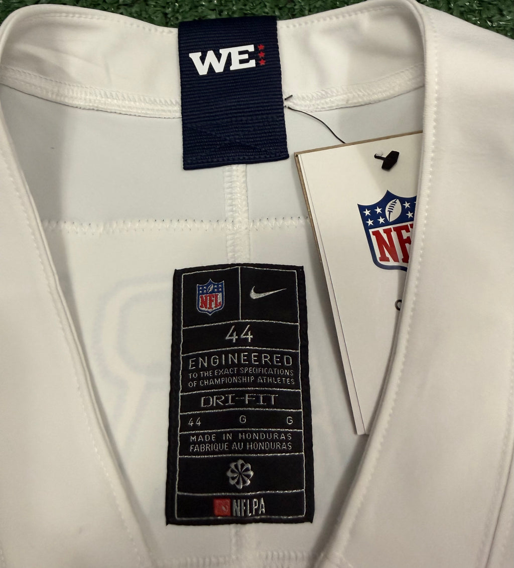 Cam Ward Tennessee Titans Jersey #1 Nike Vapor Fuse Elite White Size 44 (L) NFL