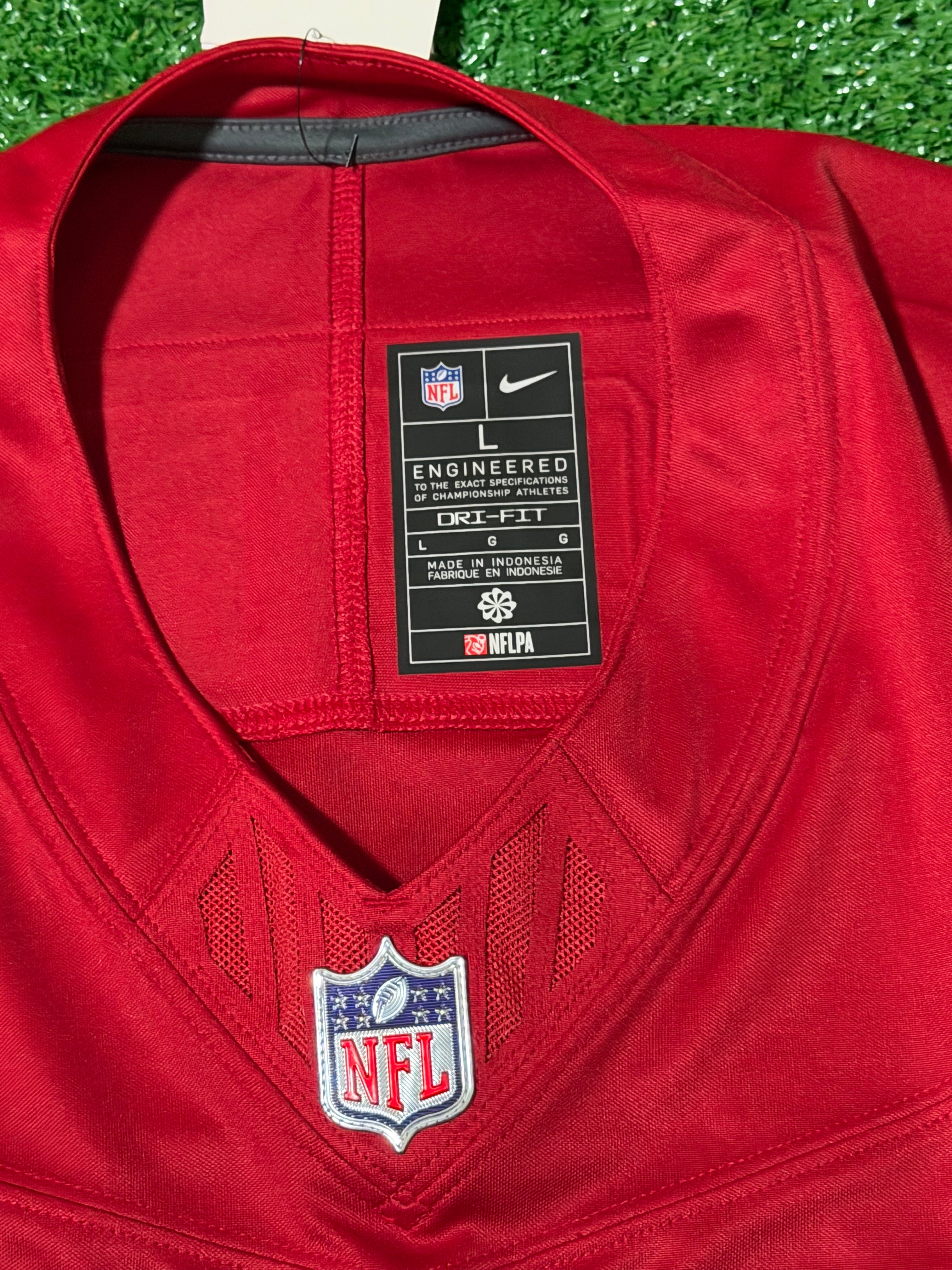 Christian McCaffrey San Francisco 49ers Jersey #23 Nike Vapor Fuse Limited Stitched Red Size (Large) NFL
