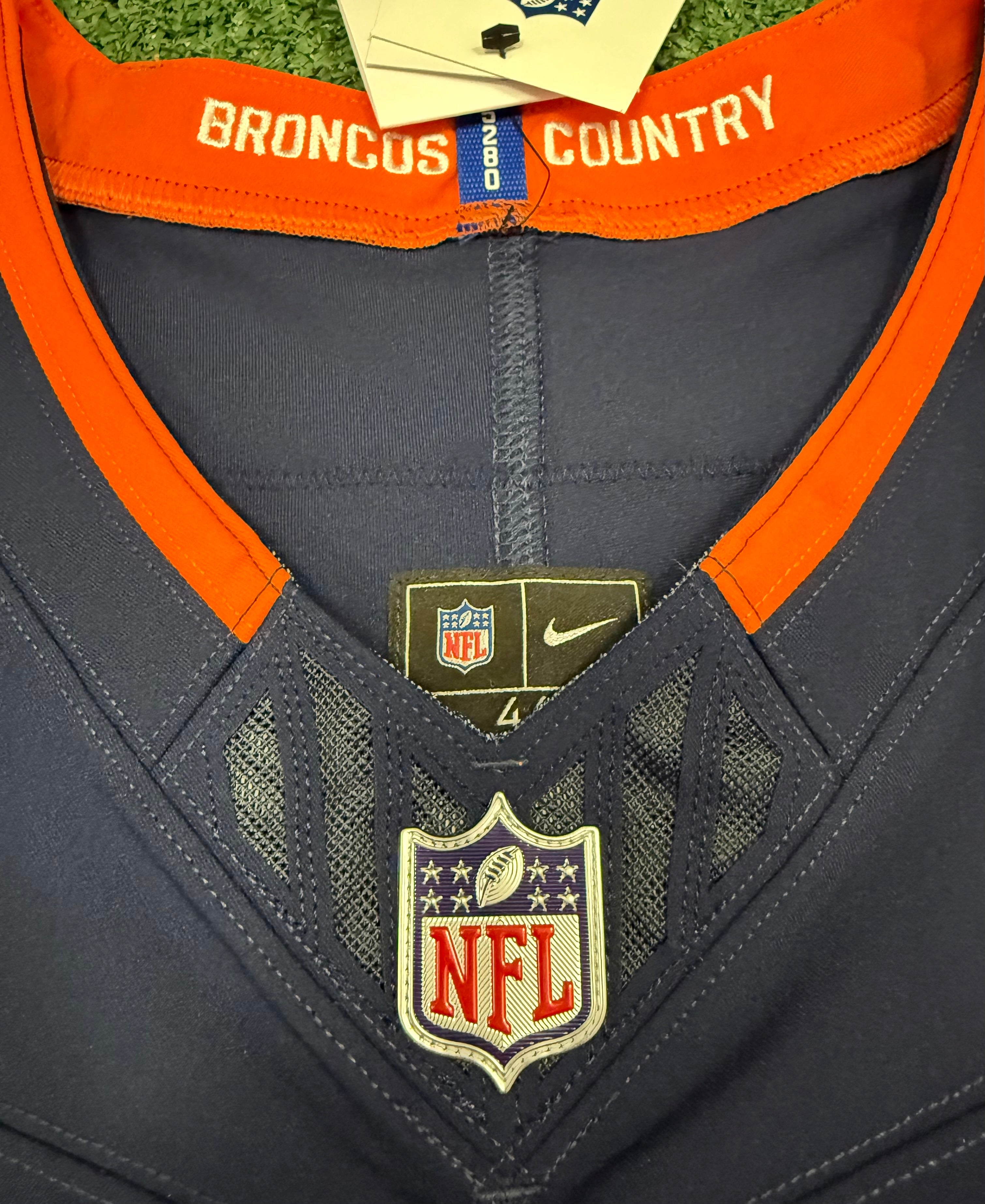Pat Surtain II Denver Broncos Jersey #2 Nike Vapor Fuse Elite Navy Size 44 (L) NFL