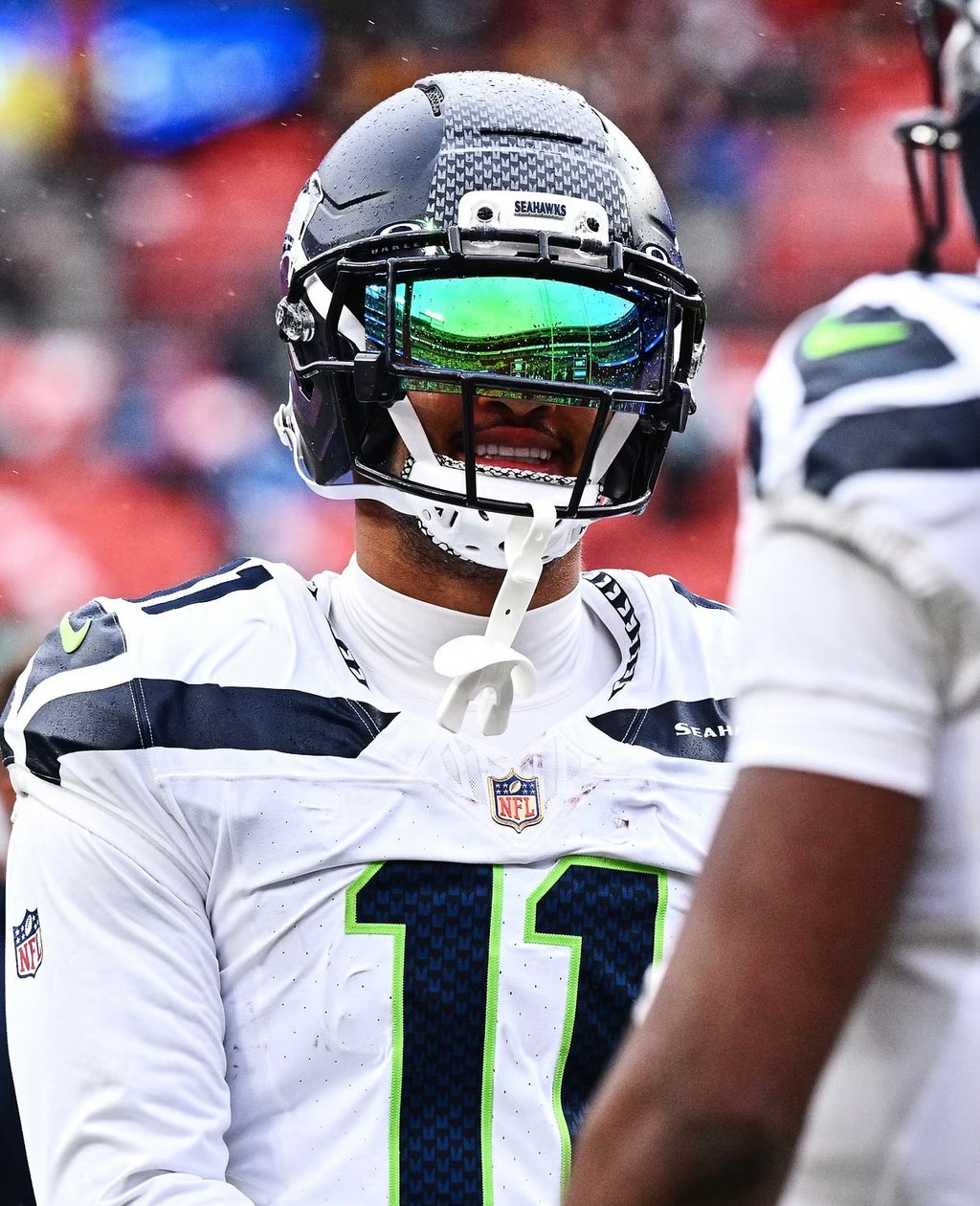 Jaxon Smith-Njigba Seattle Seahawks Jersey #11 Nike Vapor FUSE Limited White Size (Large) NFL