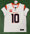 Bo Nix Denver Broncos Jersey #10 Nike Vapor Fuse Elite White Size 44 (L) NFL