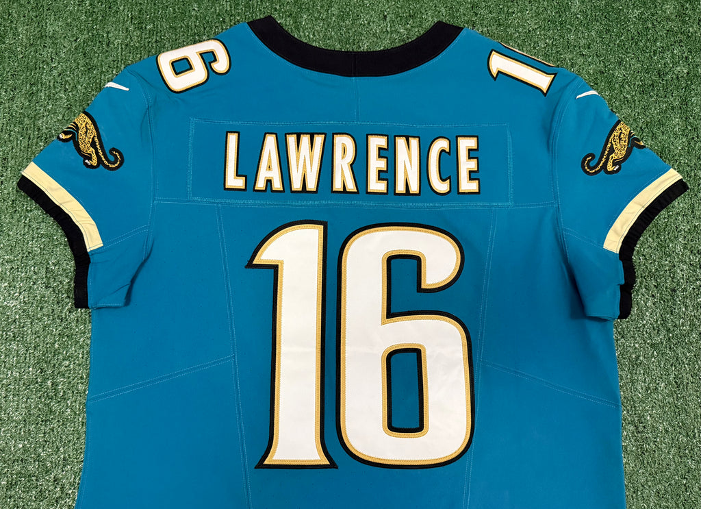 Trevor Lawrence Jacksonville Jaguars Jersey #16 Nike Vapor Fuse Elite Teal Size 48 (XL) NFL