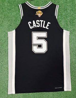 Stephon Castle San Antonio Spurs Jersey #5 Nike ADV Authentic Black Size 48 (L) NBA