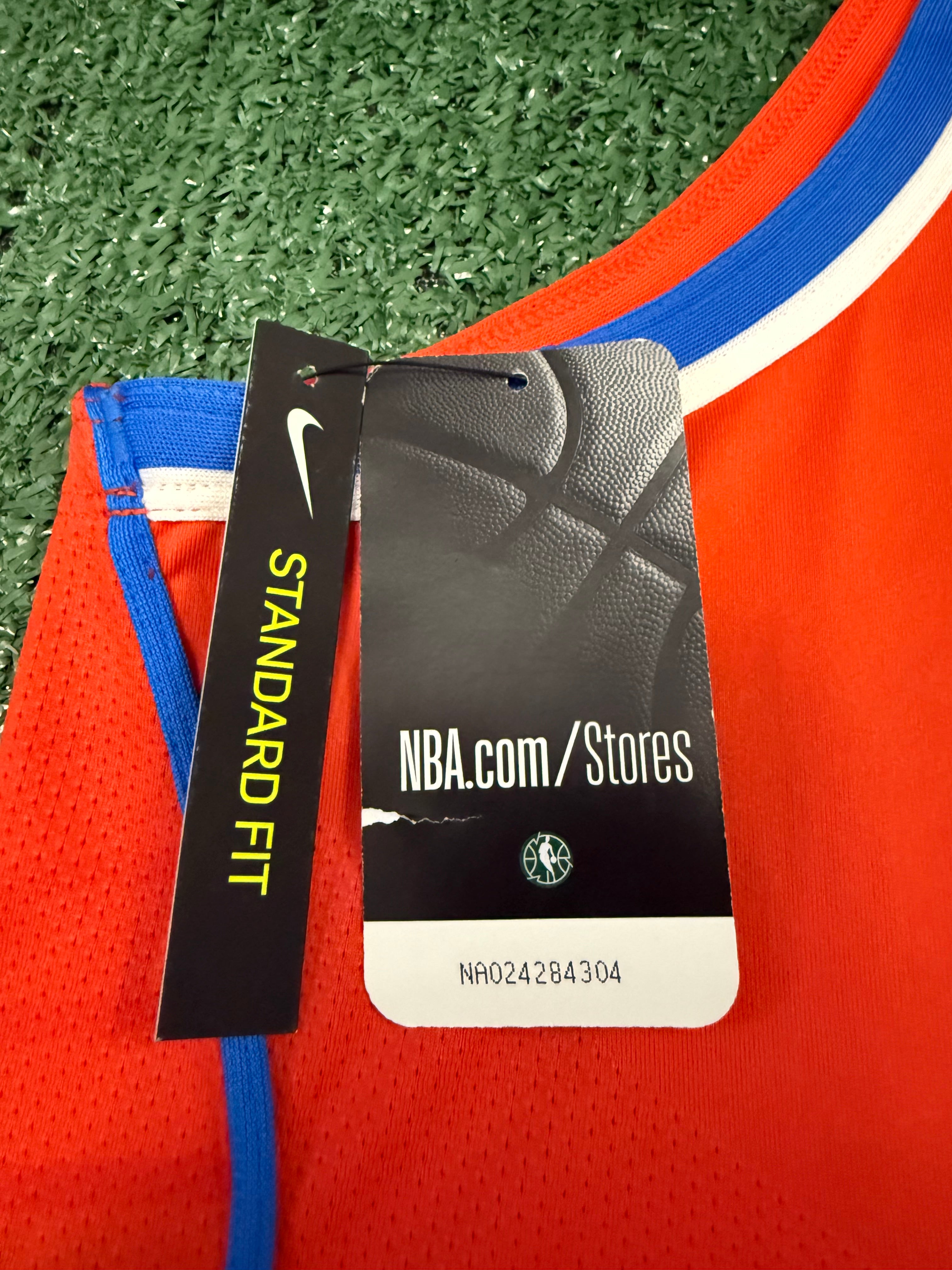 Shai Gilgeous-Alexander Oklahoma City Thunder Jersey #2 Nike VaporKnit Authentic Orange Size 52 (XL) NBA