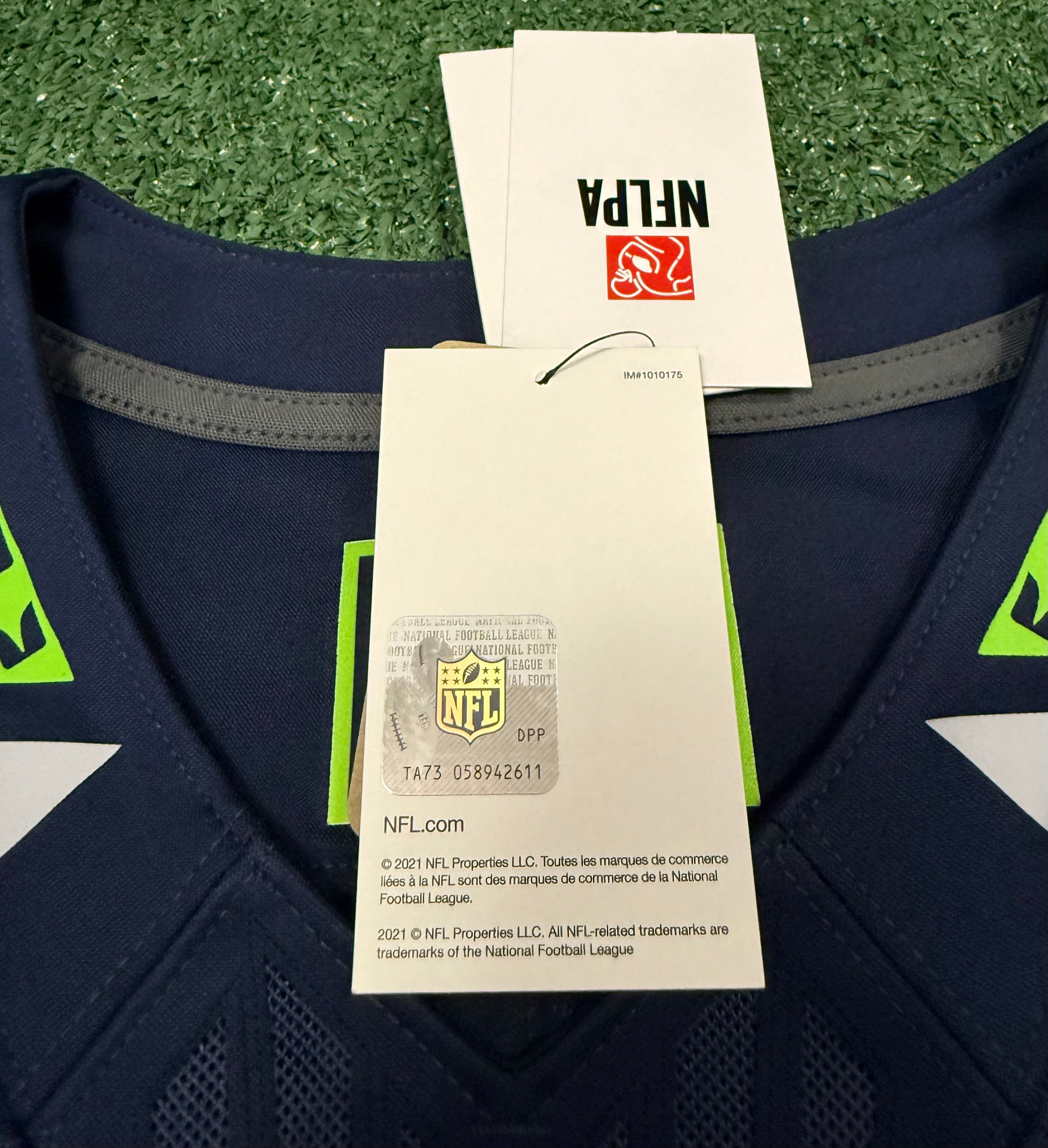 Jaxon Smith-Njigba Seattle Seahawks Jersey #11 Nike Vapor FUSE Limited Navy Size (XL) NFL