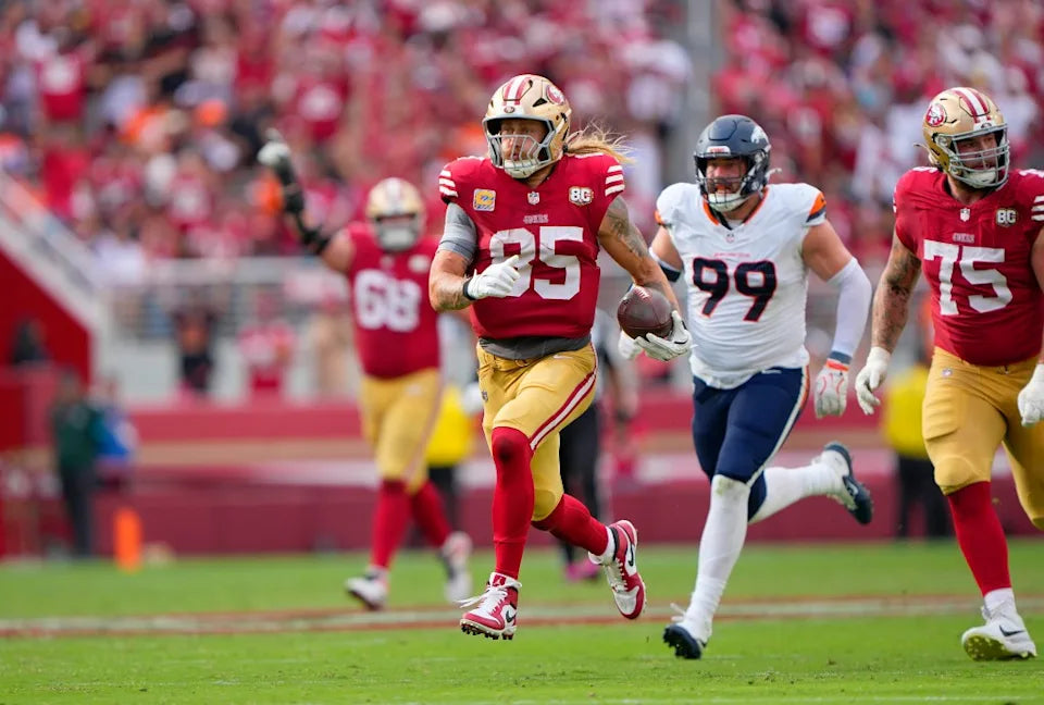 George Kittle San Francisco 49ers Jersey #85 Nike Vapor Fuse Limited Stitched Red Size (Large) NFL