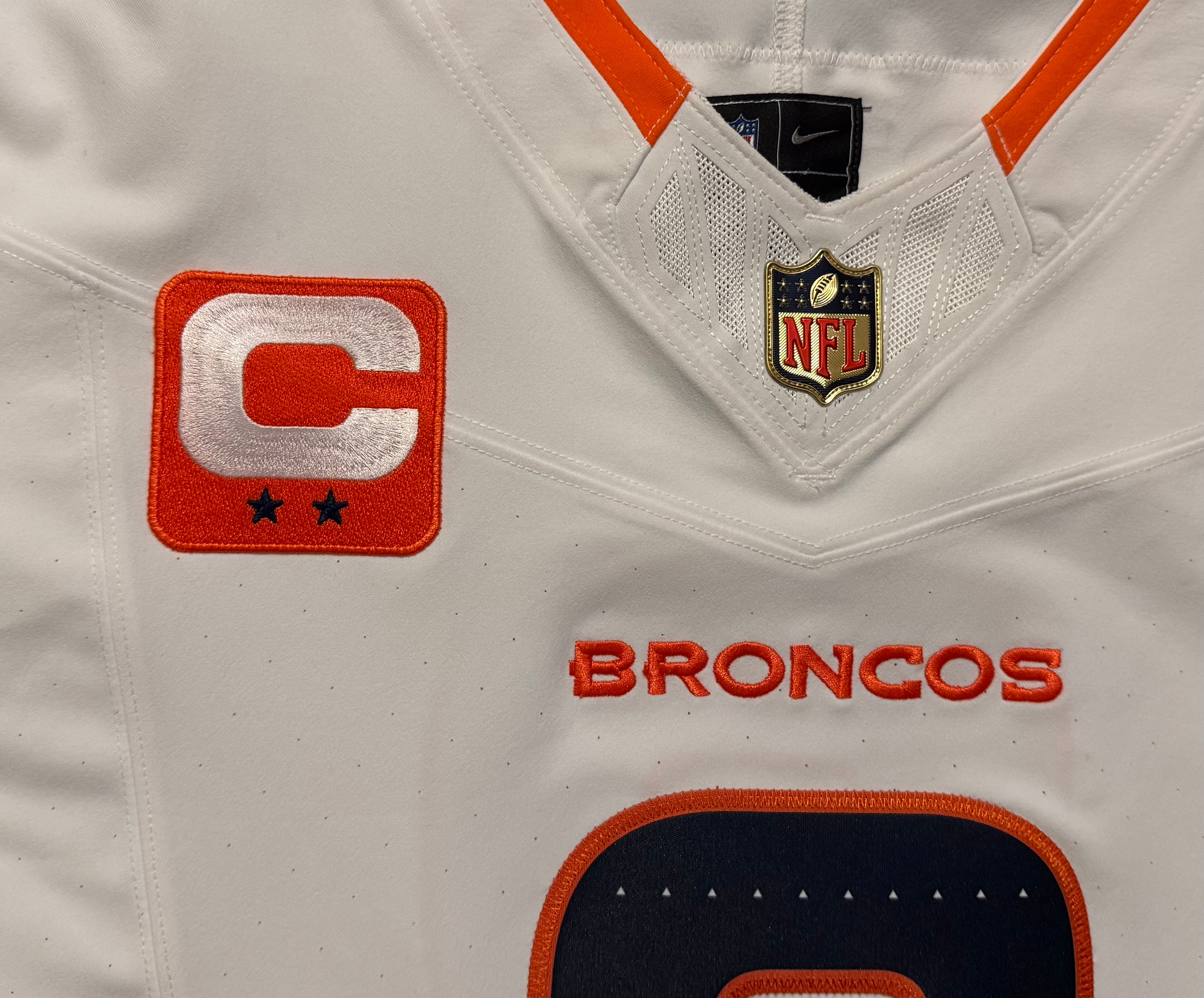 Pat Surtain II Denver Broncos Jersey #2 Nike Vapor Fuse Elite White Size 48 (XL) NFL