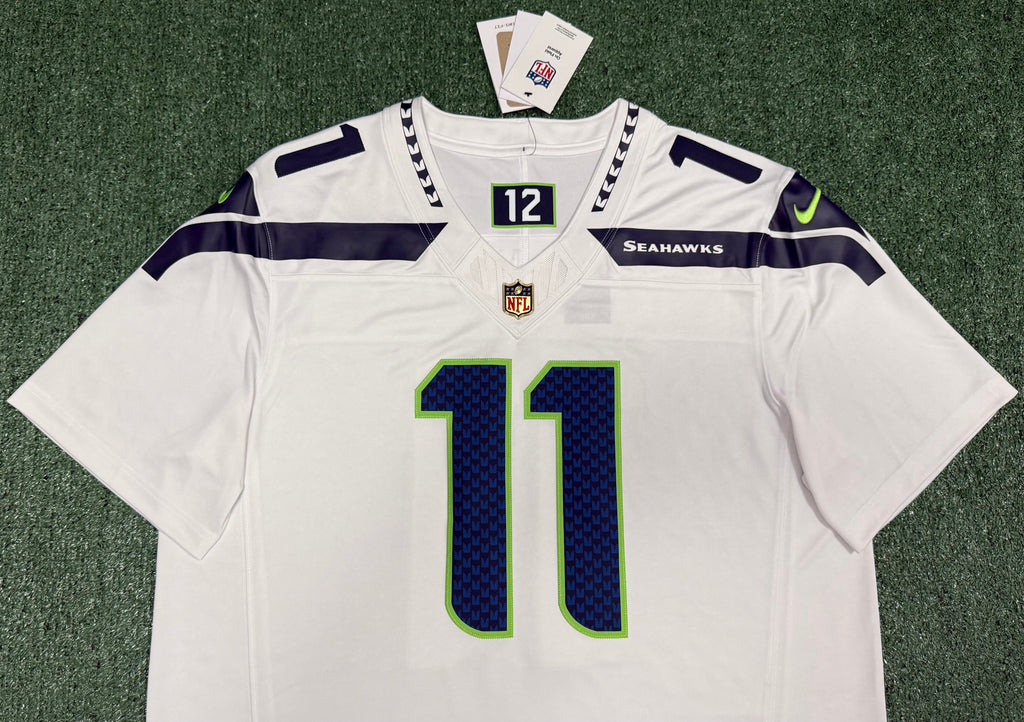 Jaxon Smith-Njigba Seattle Seahawks Jersey #11 Nike Vapor FUSE Limited White Size (XL) NFL