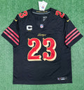 Christian McCaffrey San Francisco 49ers Jersey #23 Rivalry Limited Black Size (Large) NFL