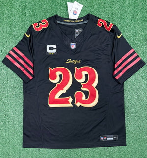 Christian McCaffrey San Francisco 49ers Jersey #23 Rivalry Limited Black Size (Large) NFL