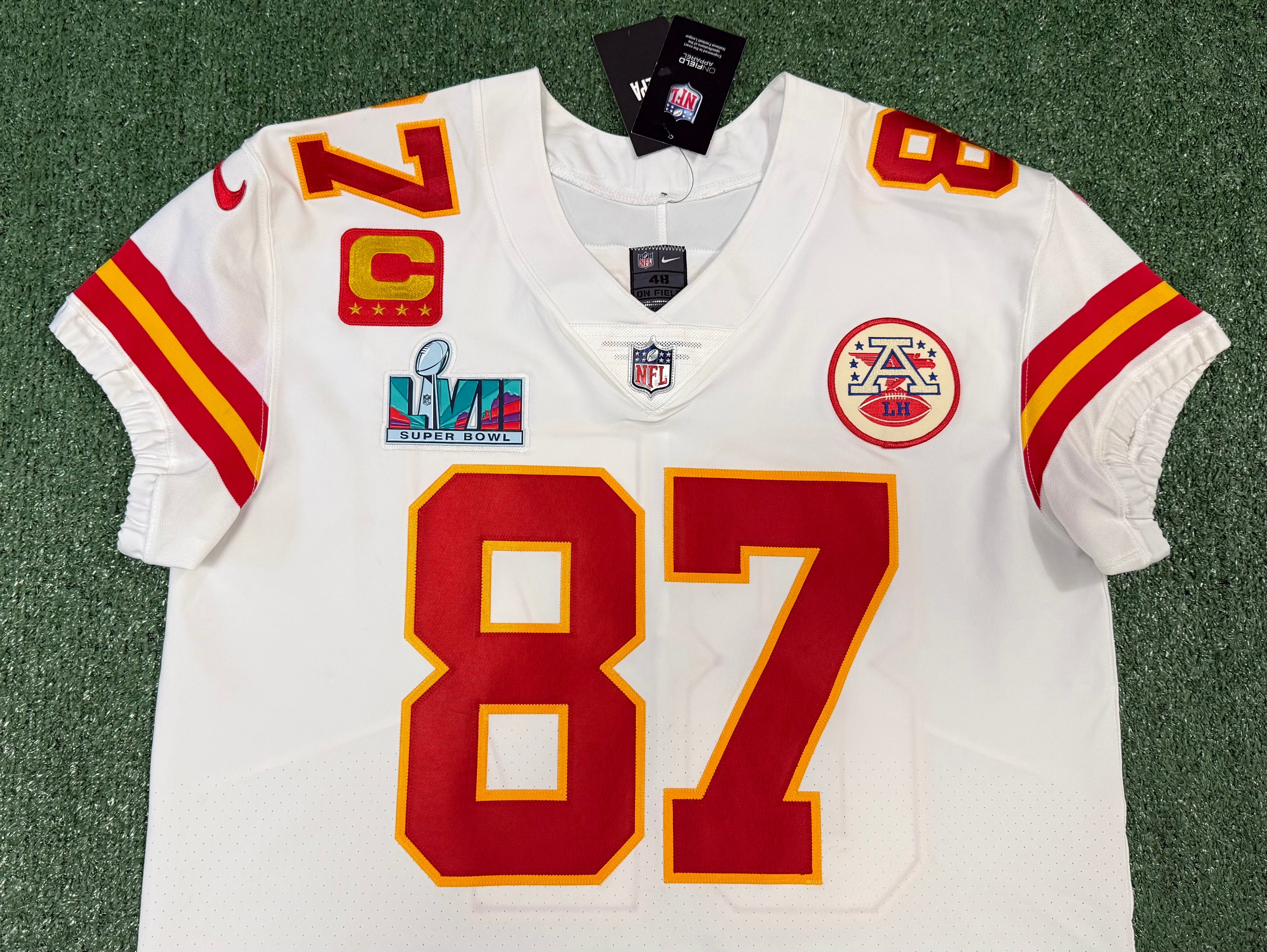 Travis Kelce Kansas City Chiefs Jersey #87 Nike Vapor Elite White Size 48 (XL) NFL