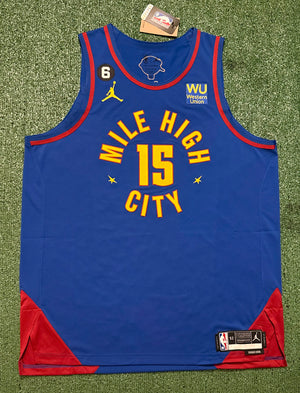 Nikola Jokic Denver Nuggets Jersey #15 Nike ADV Authentic Blue Size 52 (XL) NBA