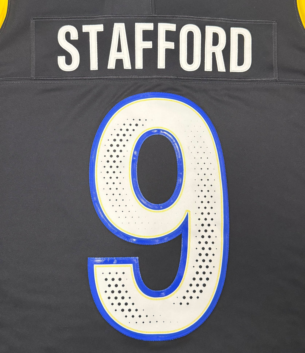 Matthew Stafford Los Angeles Rams Jersey #9 Nike FUSE Rivalry Black Size (XL) NFL