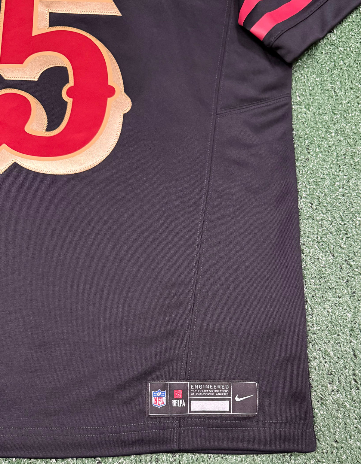 George Kittle San Francisco 49ers Jersey #85 Nike Vapor Fuse Limited Rivalry Black Size (XL) NFL