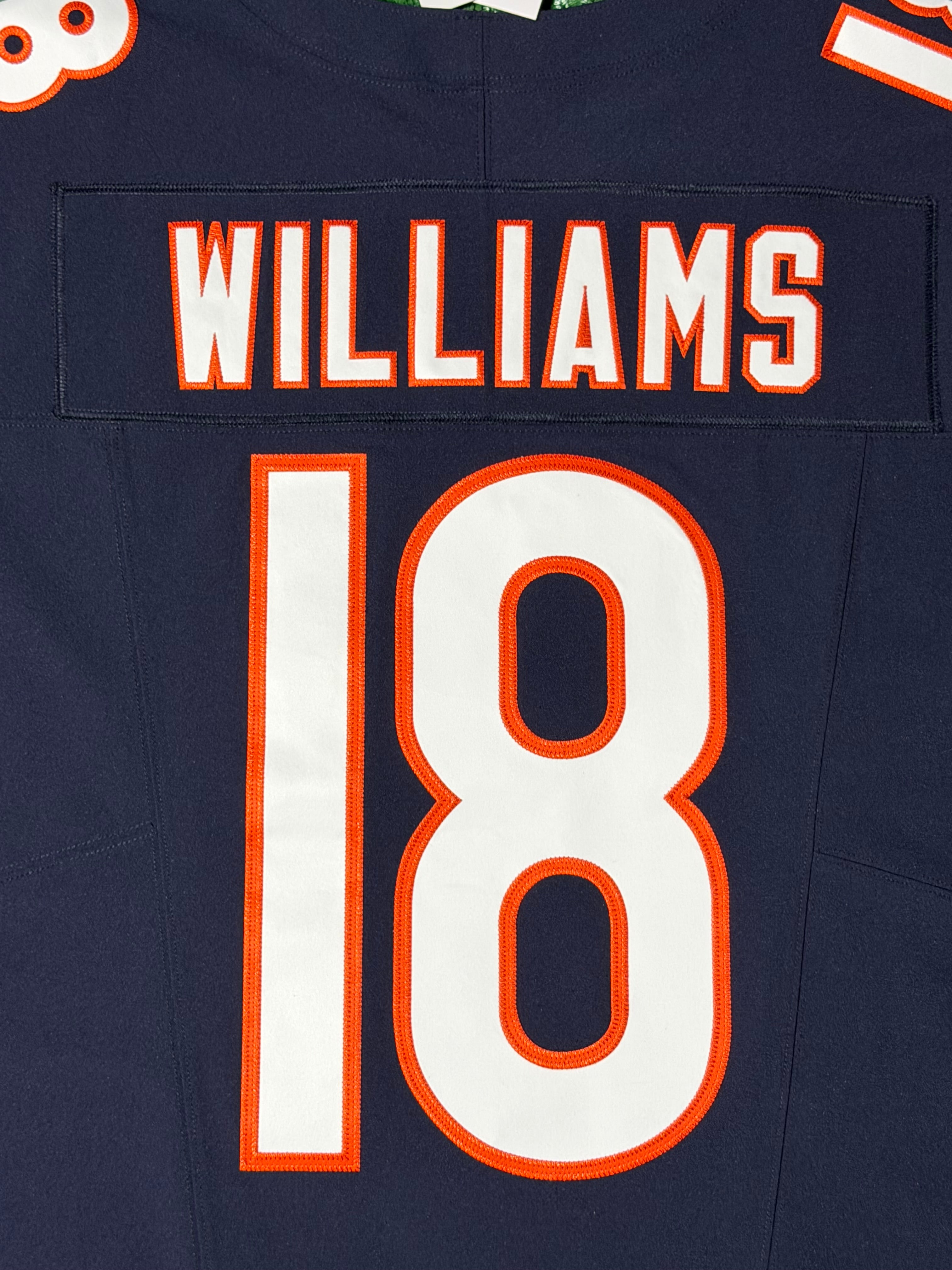 Caleb Williams Chicago Bears Jersey #18 Nike Vapor FUSE Elite Navy Size 48 (XL) NFL