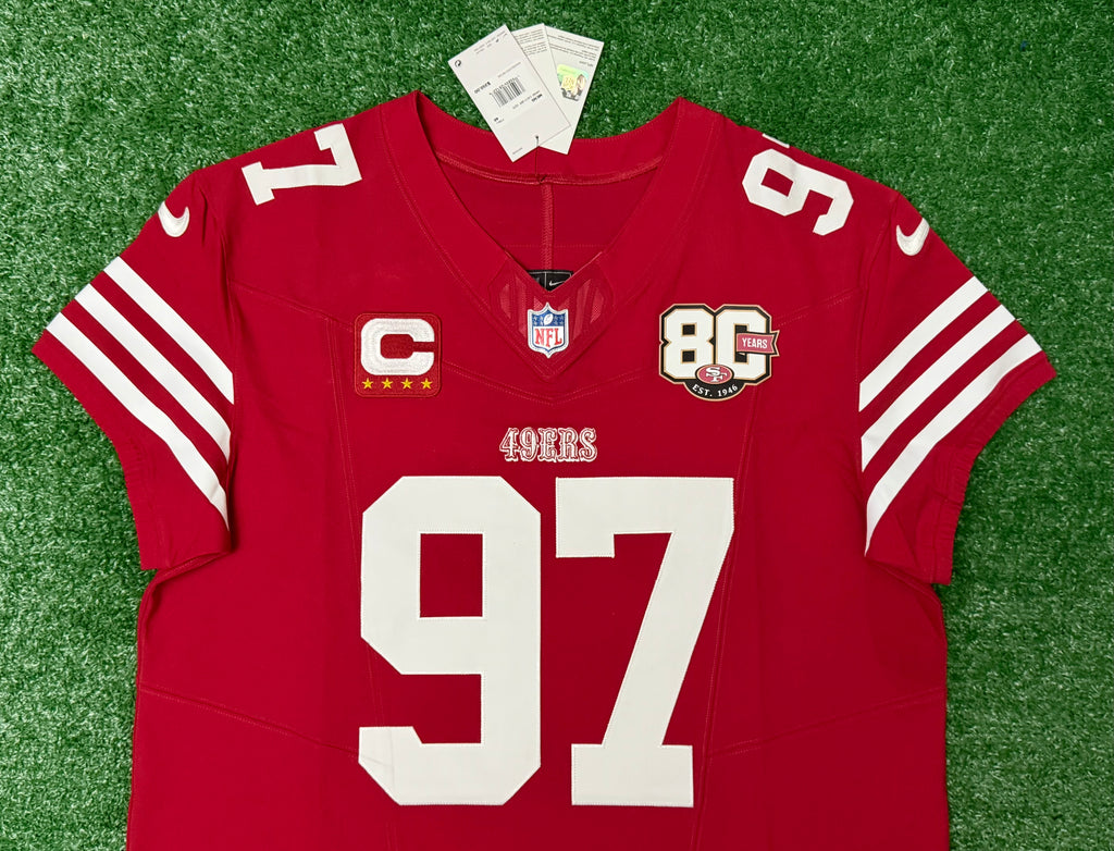 Nick Bosa San Francisco 49ers Jersey #97 Nike Vapor FUSE Elite Red Size 48 (XL) NFL