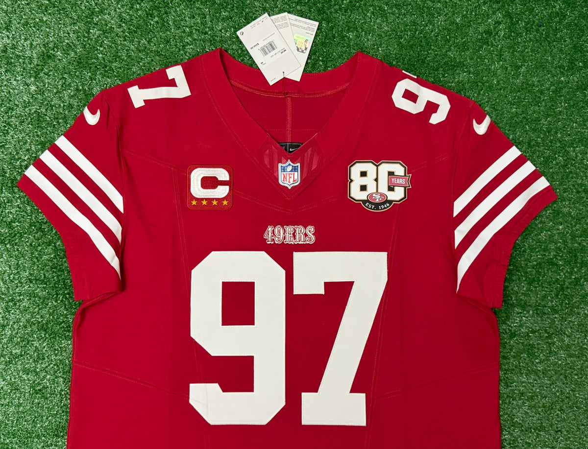 Nick Bosa San Francisco 49ers Jersey #97 Nike Vapor FUSE Elite Red Size 48 (XL) NFL