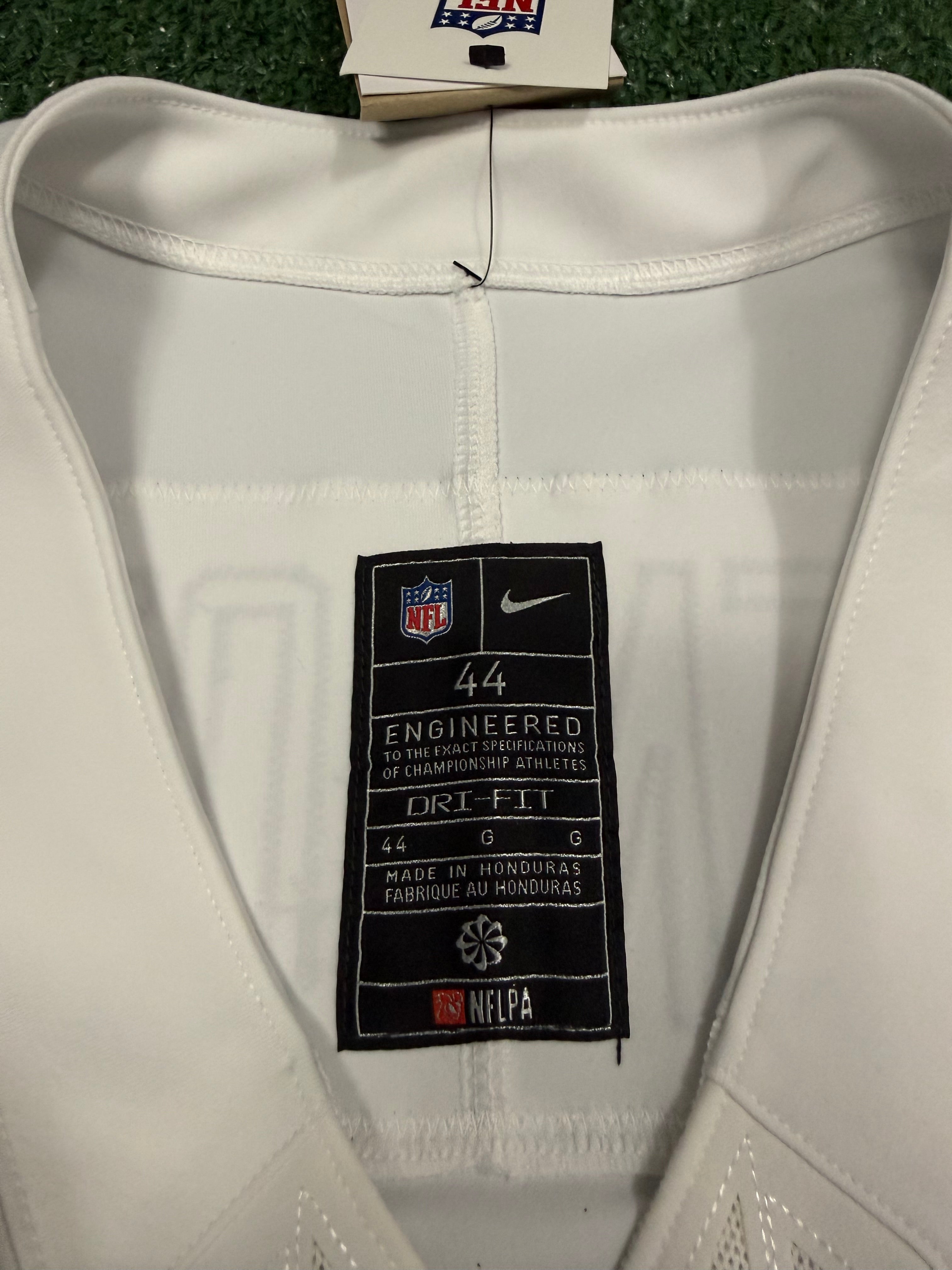Fernando Mendoza Las Vegas Raiders Jersey #15 Nike Vapor Fuse Elite White Size 44 (L) NFL