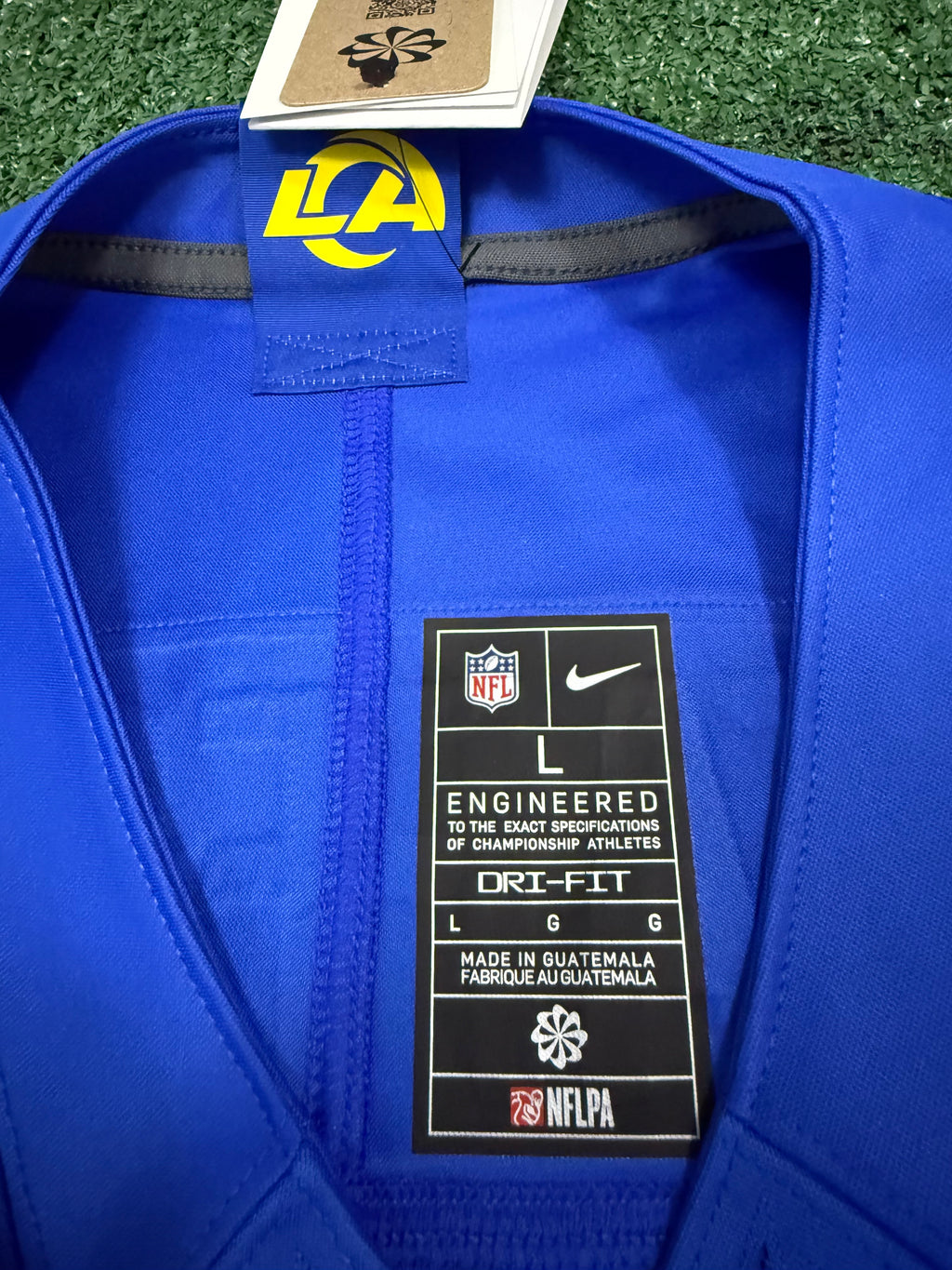 Matthew Stafford Los Angeles Rams Jersey #9 Nike Vapor Fuse Limited Stitched Blue Size (Large) NFL