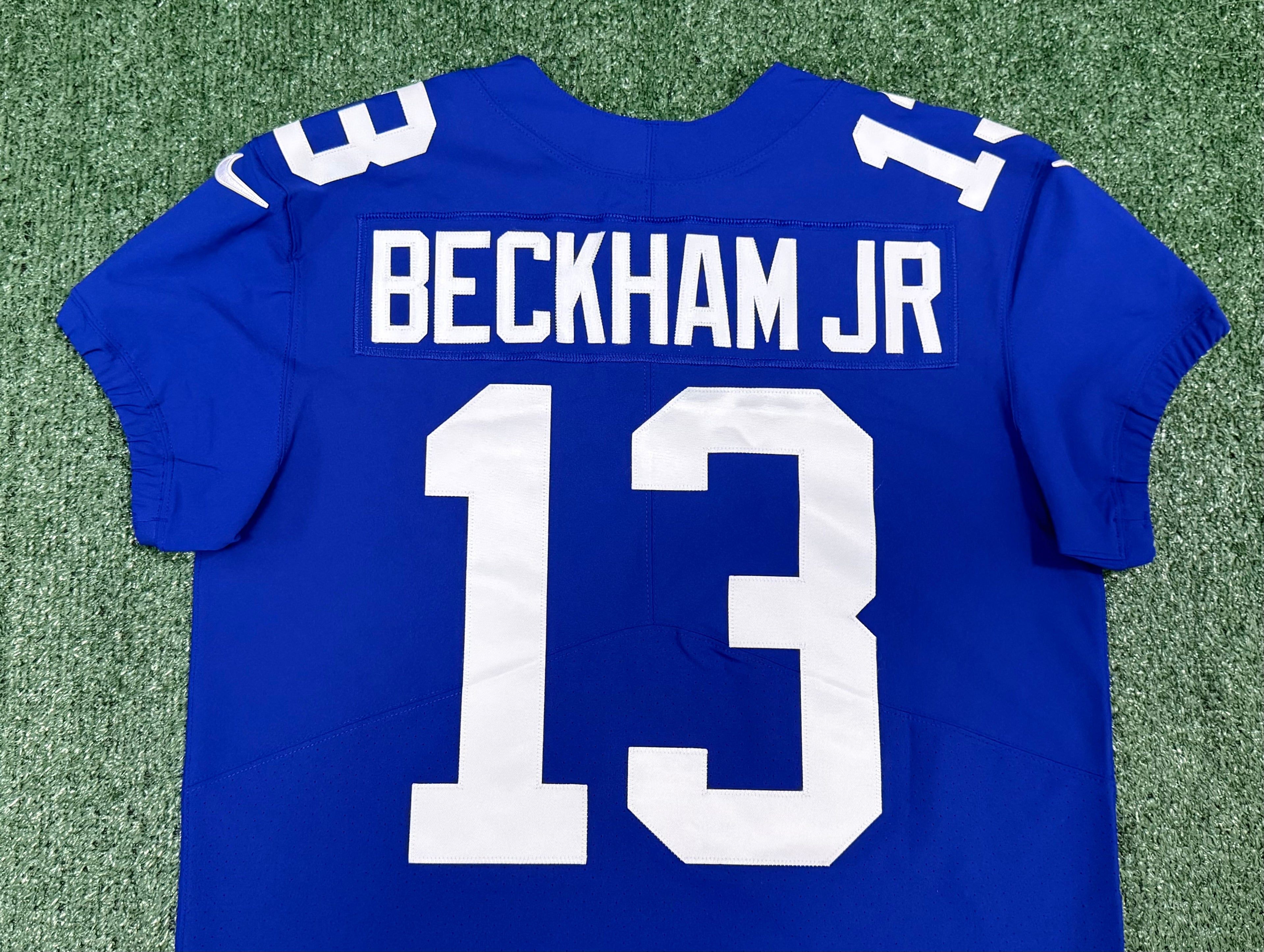 Odell Beckham Jr New York Giants Jersey #13 Nike Vapor Elite Blue Size 44 (Large) NFL