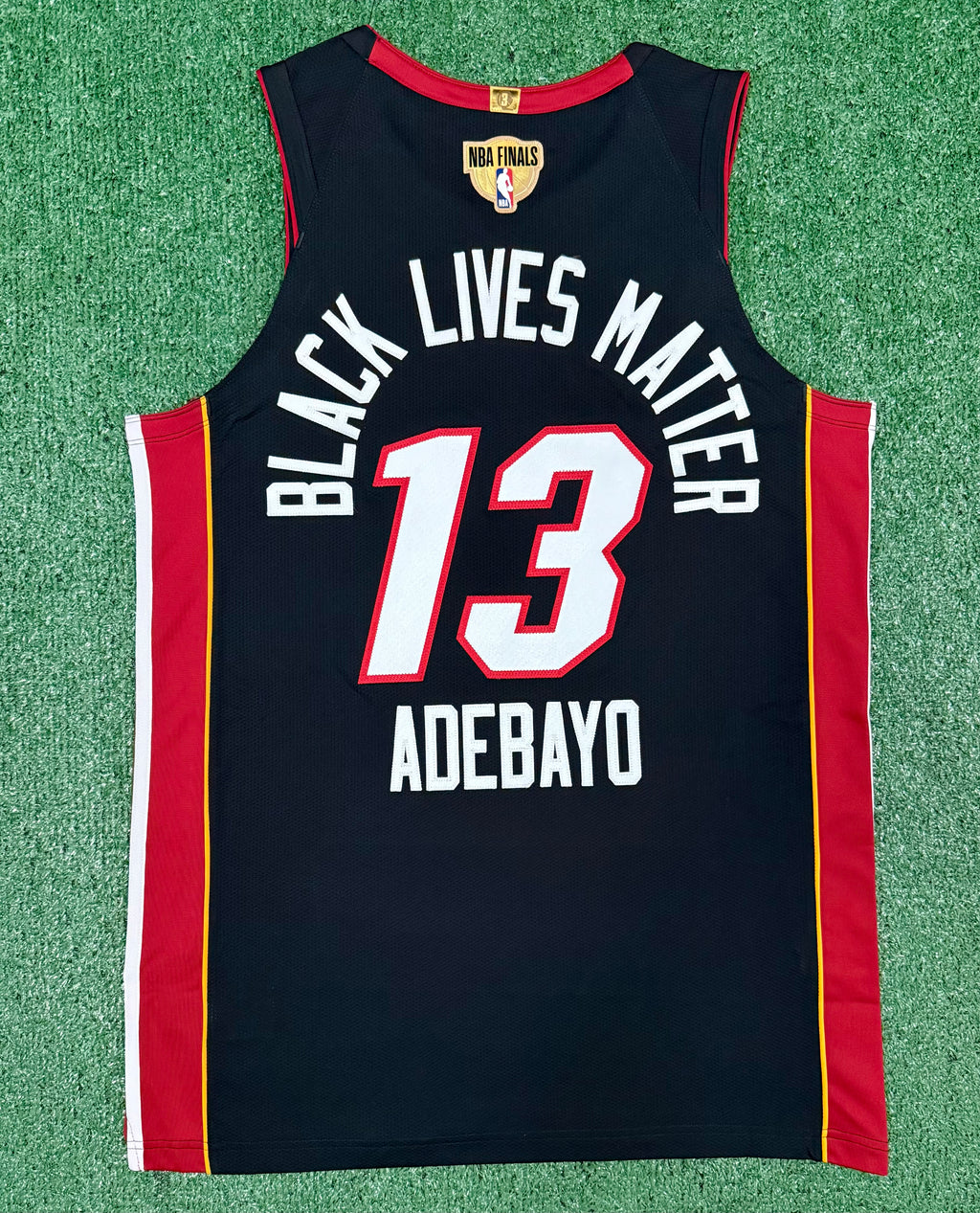 Bam Adebayo Miami Heat Bubble Jersey #13 Nike Vaporknit Authentic Black Size 48 (Large) NBA