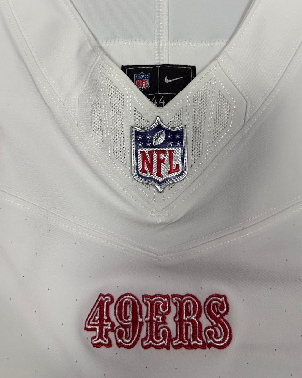 Fred Warner San Francisco 49ers Jersey #54 Nike Vapor FUSE Elite White Size 44 (Large) NFL