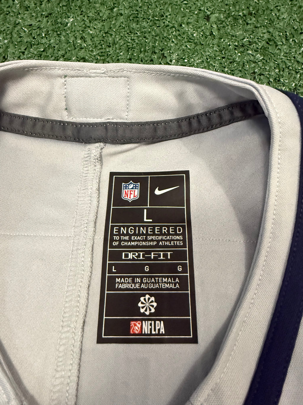 Jaxon Smith-Njigba Seattle Seahawks Jersey #11 Nike Vapor Fuse Limited Rivalry Gray Size (L) NFL