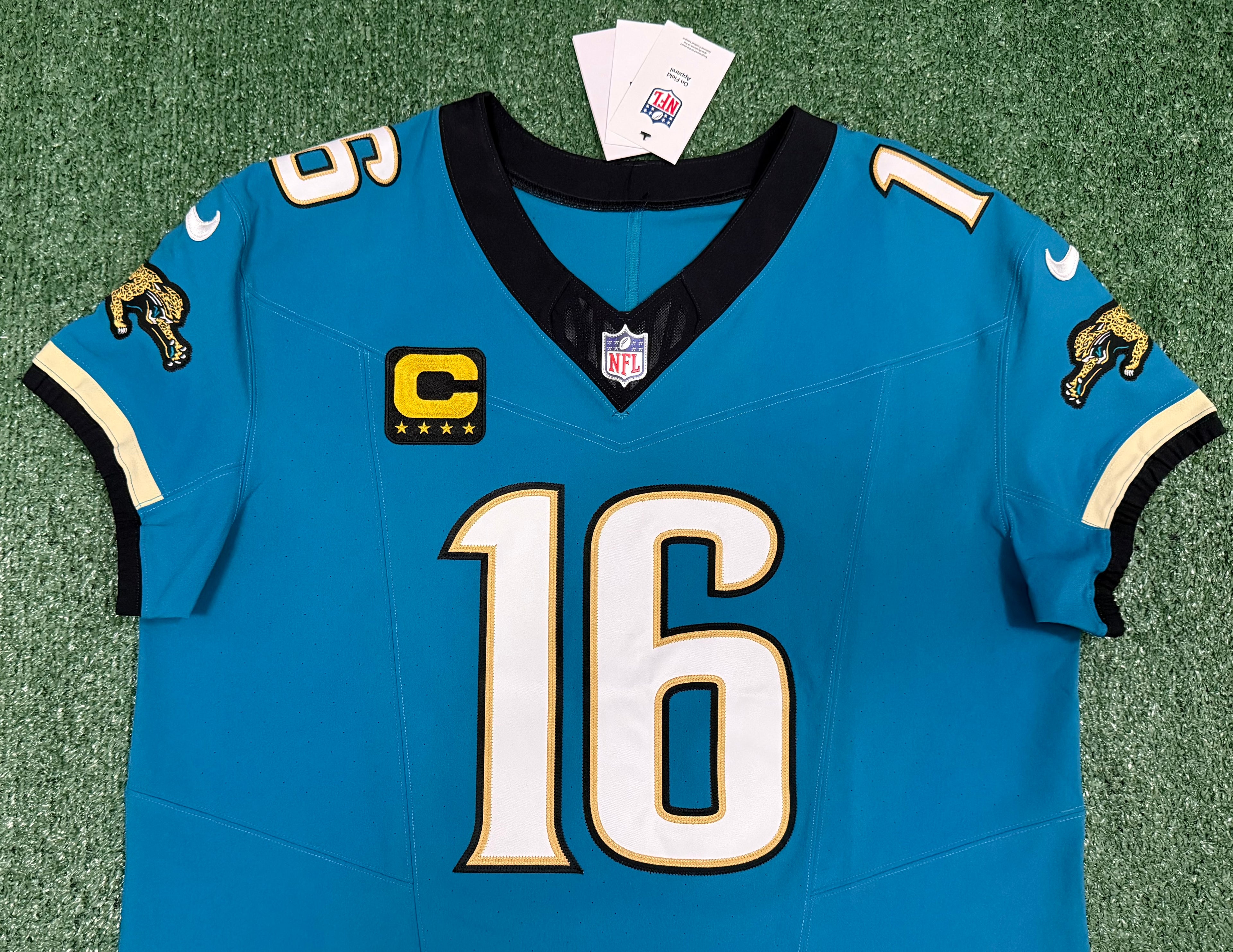 Trevor Lawrence Jacksonville Jaguars Jersey #16 Nike Vapor Fuse Elite Teal Size 48 (XL) NFL