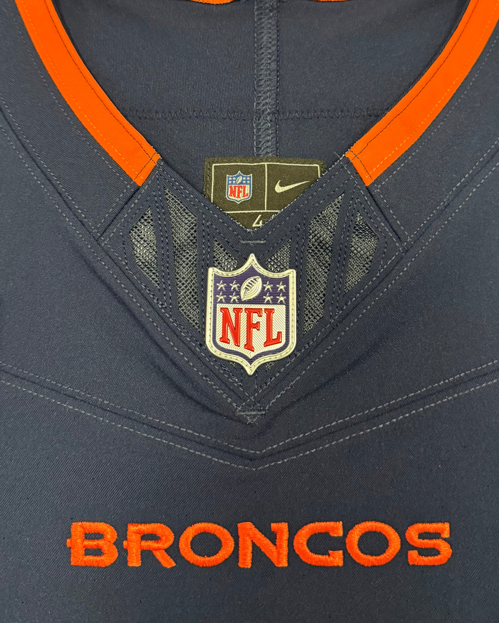 Pat Surtain II Denver Broncos Jersey #2 Nike Vapor Fuse Elite Navy Size 44 (L) NFL