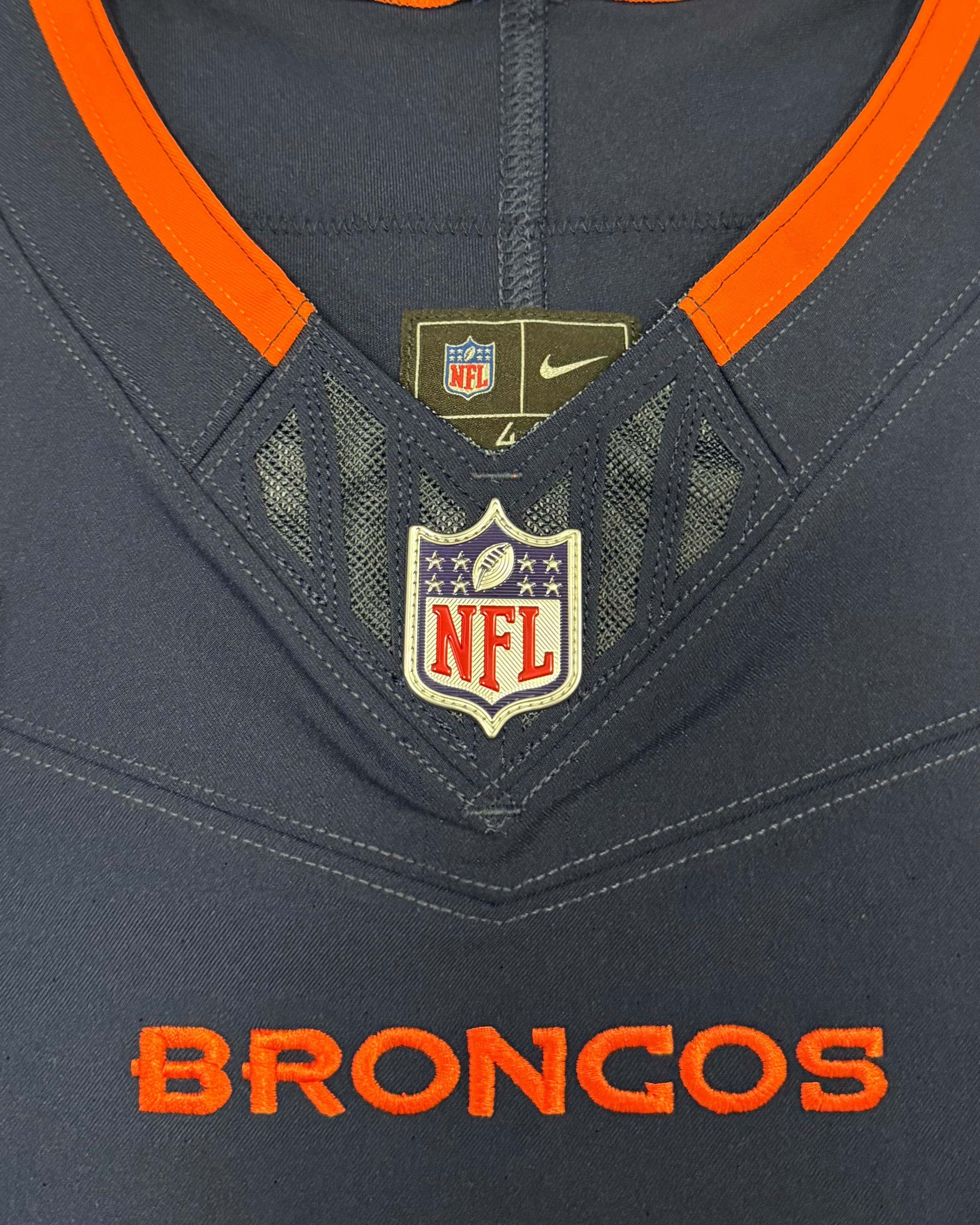 Pat Surtain II Denver Broncos Jersey #2 Nike Vapor Fuse Elite Navy Size 44 (L) NFL