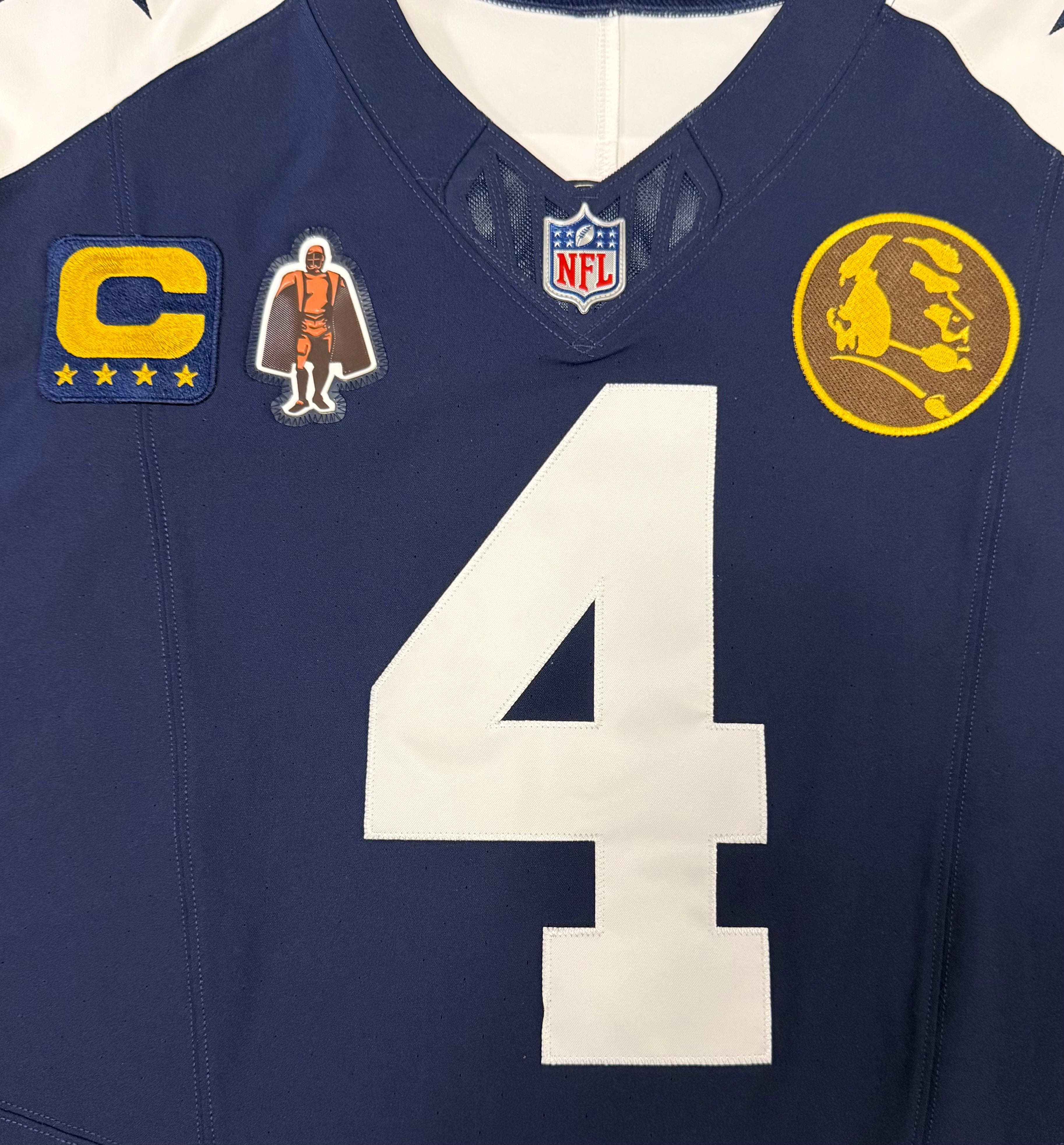 Dak Prescott Dallas Cowboys Jersey #4 Nike Vapor Fuse Elite Navy Size 48 (XL) NFL