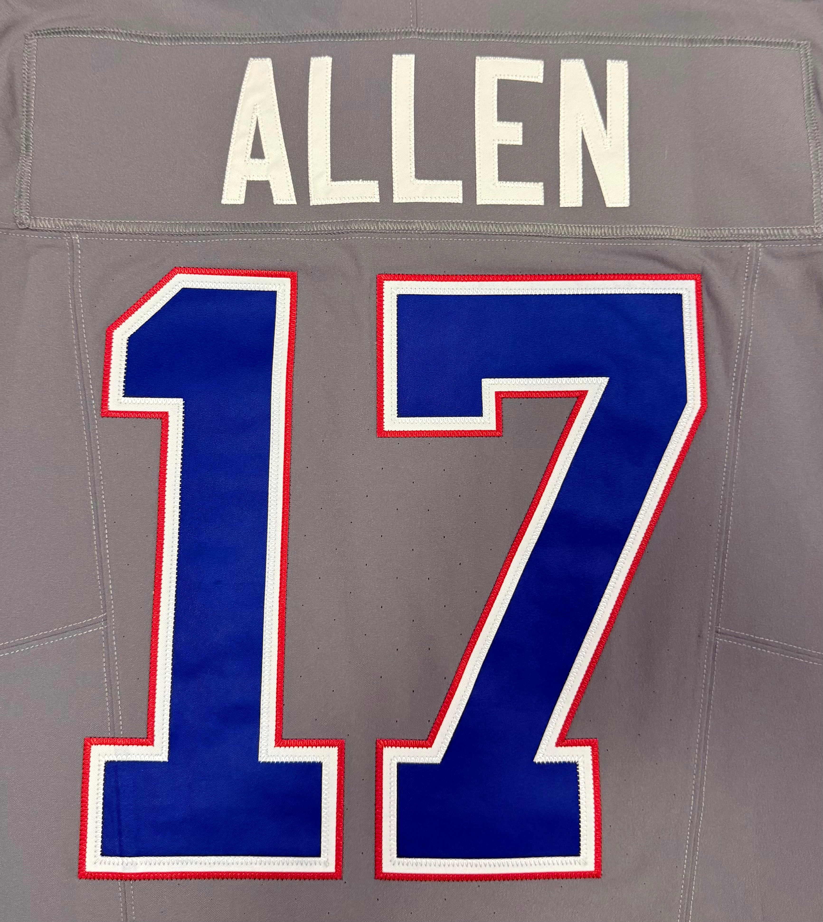 Josh Allen Buffalo Bills Jersey #17 Nike Vapor Fuse Elite Gray Size 40 (M) NFL